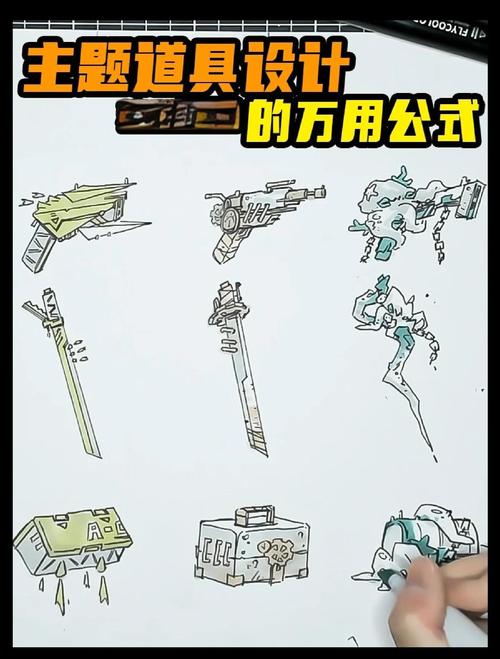 动漫手绘道具设计秘籍 考研艺考必备的道具绘制全攻略